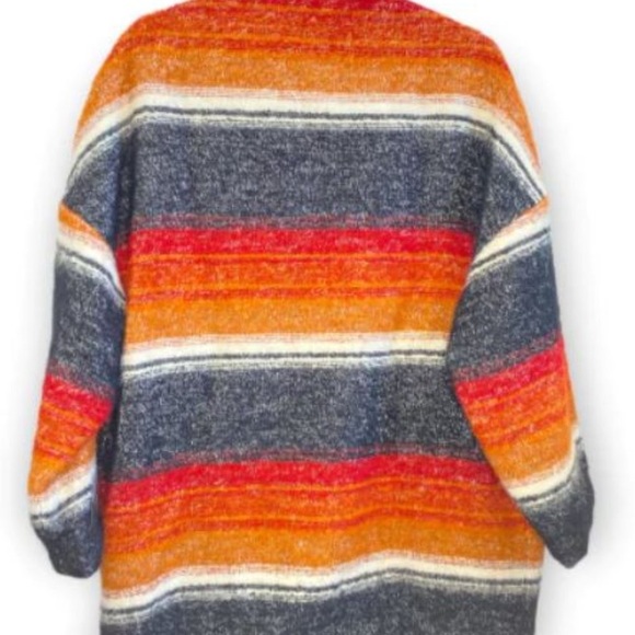 IRO Paris Passion Shacket Jacket Striped Cotton/Mohair/Alpaca/Wool Sz XS (EU 32) - Picture 3 of 7